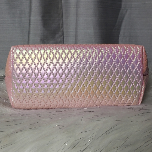 JUICY COUTURE pink metallic mermaid quilted cosmetic bag - Picture 6 of 7